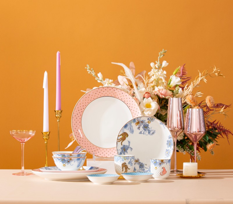 Taoxichuan – Pink Jungle 2-Person Set